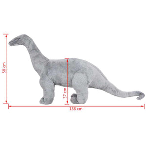 Brachiosaurus Plüschtier XXL - Grau