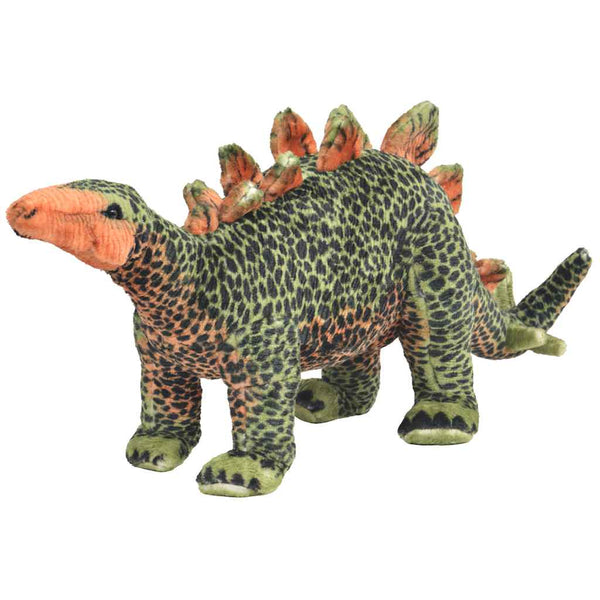 XXL Stegosaurus Plüschtier Grün und Orange