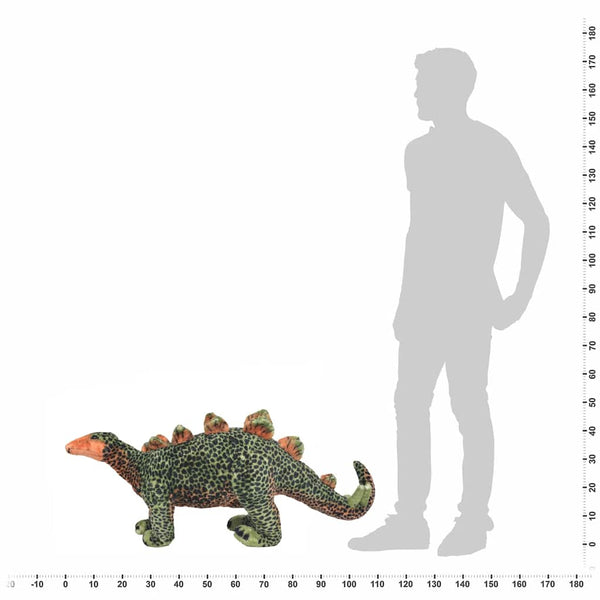 XXL Stegosaurus Plüschtier Grün und Orange