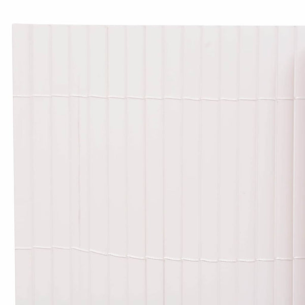 Doppelseitiger Gartenzaun Weiß 90x300 cm