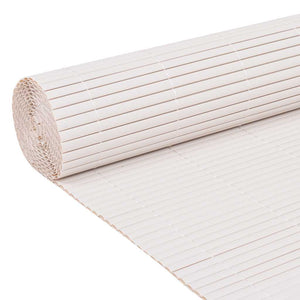 Doppelseitiger Gartenzaun Weiß 90x300 cm