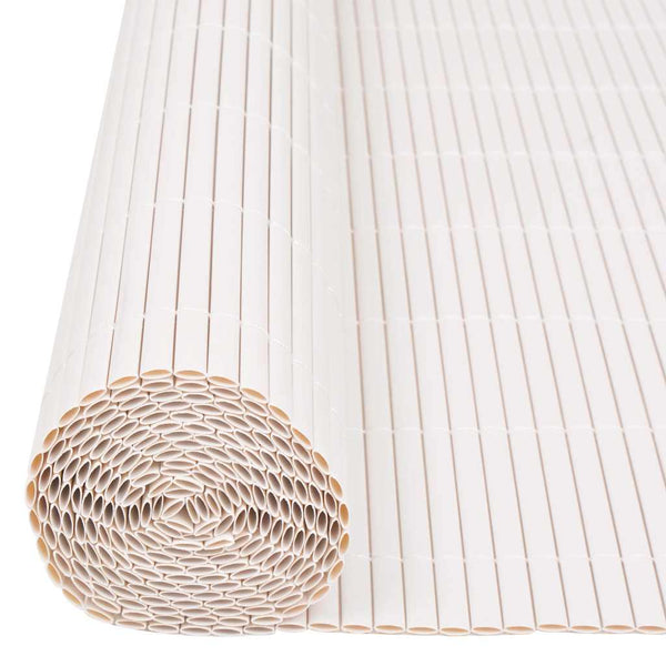 Doppelseitiger Gartenzaun Weiß 90x300 cm