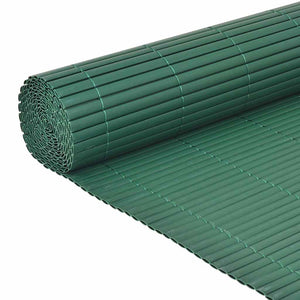 Doppelseitiger PVC Gartenzaun Grün 90x300 cm