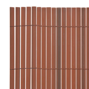 PVC Gartenzaun Sichtschutz 90x500cm Braun