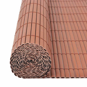 Brauner PVC Gartenzaun 150x300 cm