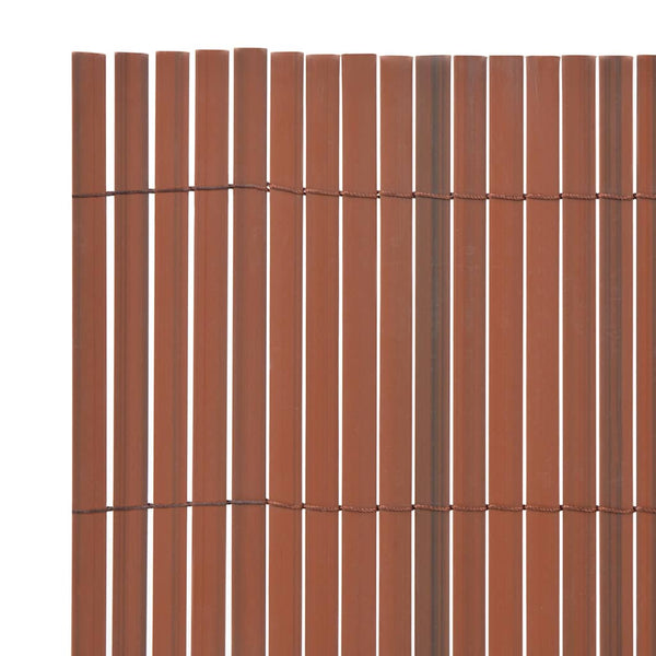 Brauner PVC Gartenzaun 150x300 cm