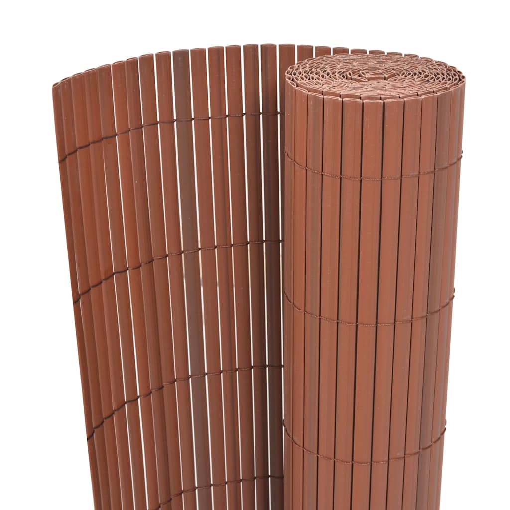Brauner PVC Gartenzaun 150x300 cm