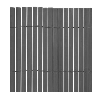 Grauer Gartenzaun PVC 150x300 cm