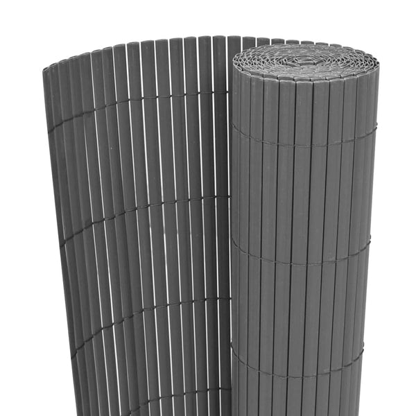 Grauer Gartenzaun PVC 150x300 cm