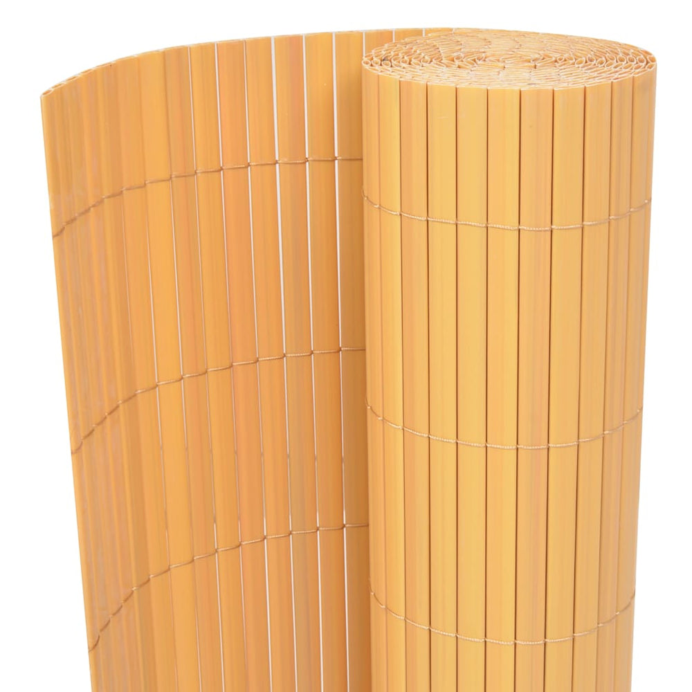 Gelber Gartenzaun PVC 150x500cm