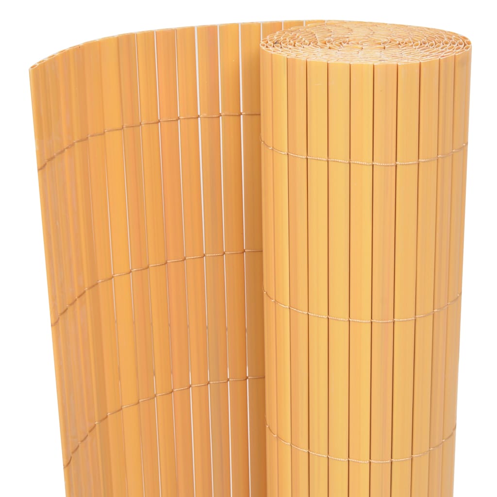 Gelber Gartenzaun PVC 150x500cm