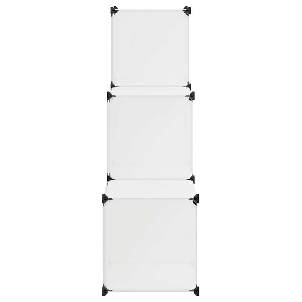 vidaXL Modular Storage Cabinet Cube Shelf with 6 Compartments White