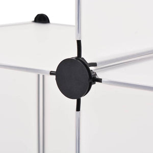 vidaXL Système d'étagères Étagère cubique à 6 compartiments Blanc
