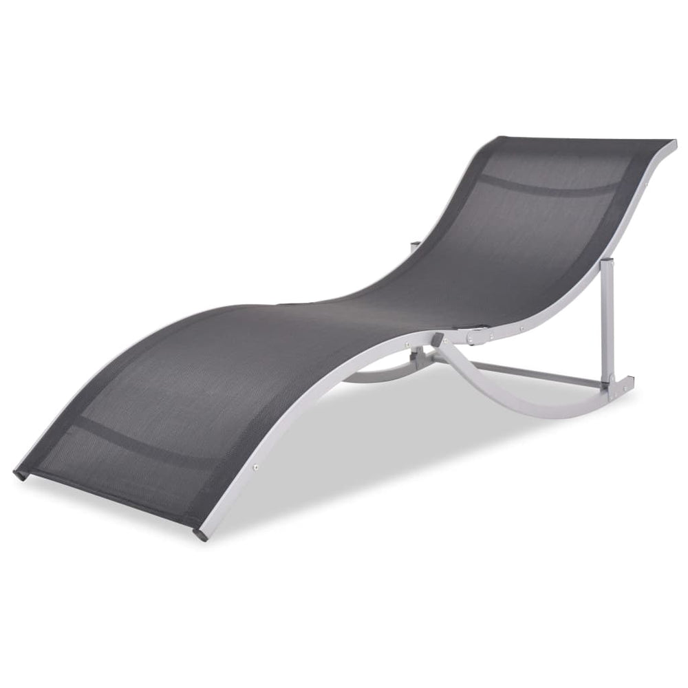 Klappbare Sonnenliegen aus Aluminium, 2er-Set
