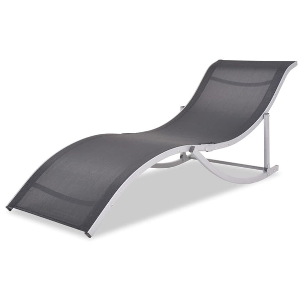 Klappbare Sonnenliegen aus Aluminium, 2er-Set