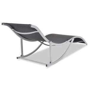 Klappbare Sonnenliegen aus Aluminium, 2er-Set