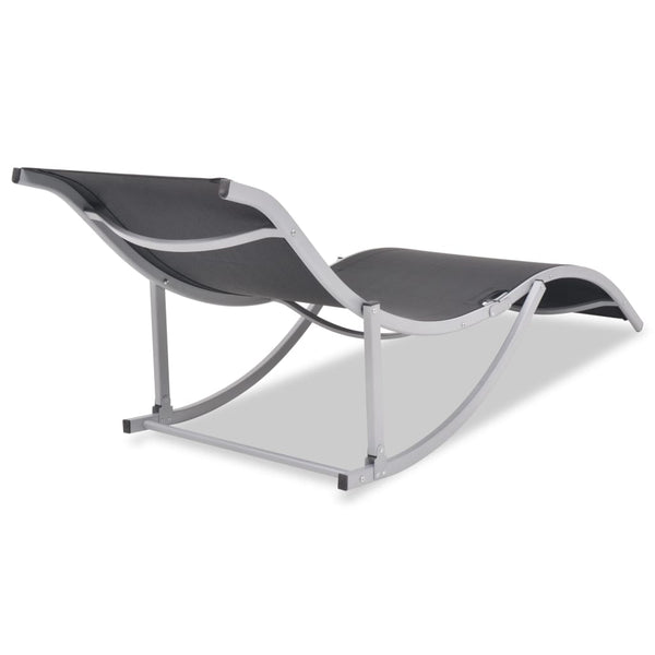 Klappbare Sonnenliegen aus Aluminium, 2er-Set