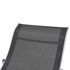 Klappbare Sonnenliegen aus Aluminium, 2er-Set