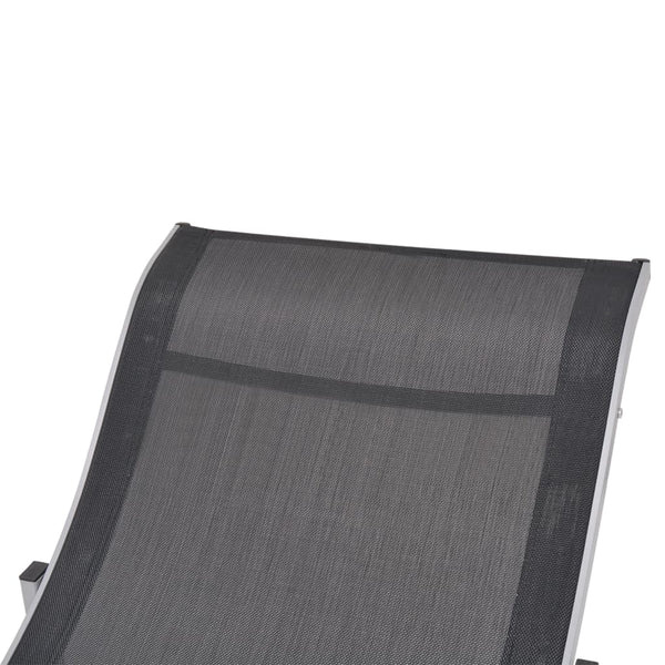 Klappbare Sonnenliegen aus Aluminium, 2er-Set