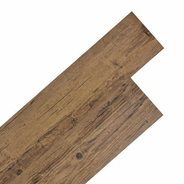 Selbstklebende Bodenplanken Walnussbraun 5,02 m²