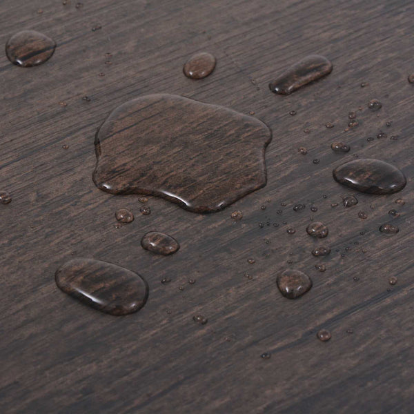 Dunkelbraune Bodenplanken PVC 5,02 m²