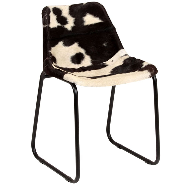 vidaXL Dining Chairs 2 pcs. Genuine Goat Leather