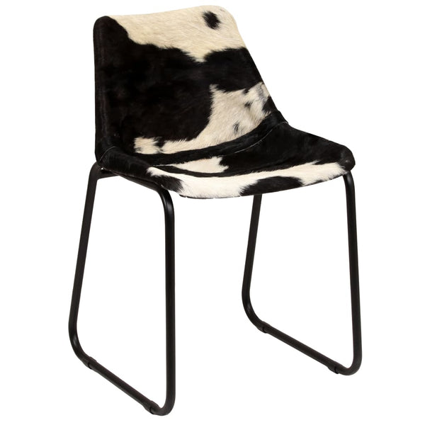 vidaXL Dining Chairs 2 pcs. Genuine Goat Leather