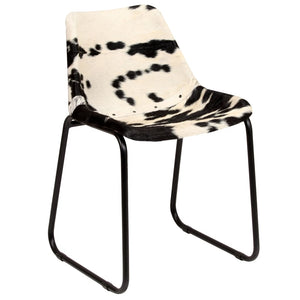 vidaXL Dining Chairs 2 pcs. Genuine Goat Leather