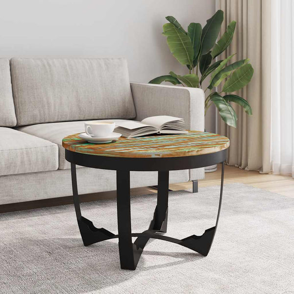 vidaXL Table basse en bois de récupération massif 60x40 cm