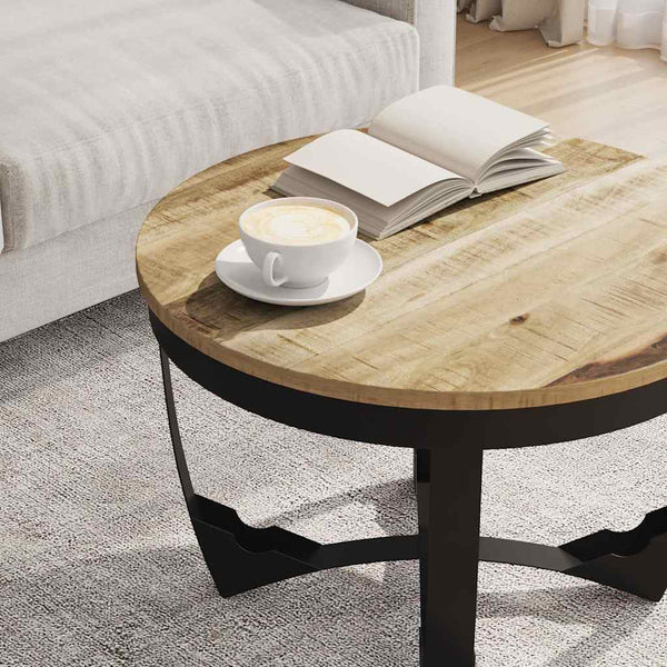 Couchtisch Raues Massivholz Mango 60x40 cm