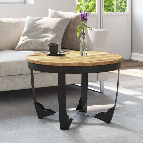 Couchtisch Raues Massivholz Mango 60x40 cm