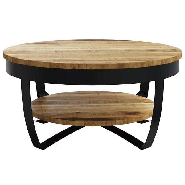 Couchtisch Raues Massives Mangoholz 65x32 cm