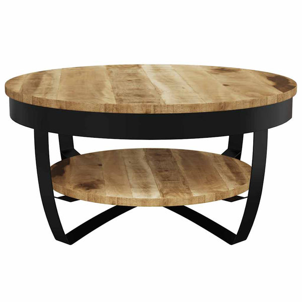 Couchtisch Raues Massives Mangoholz 65x32 cm