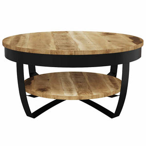 Couchtisch Raues Massives Mangoholz 65x32 cm