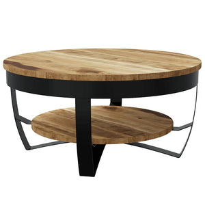 Couchtisch Raues Massives Mangoholz 65x32 cm