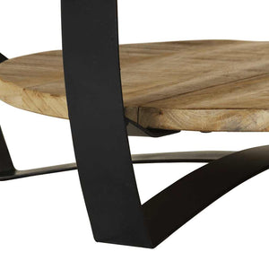 Couchtisch Raues Massives Mangoholz 65x32 cm