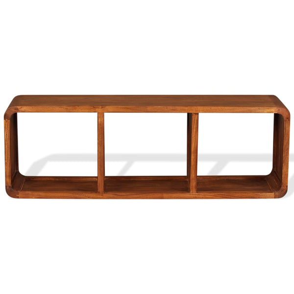 TV-Schrank Massivholz mit Honigfarbenem Finish 120x30x40 cm