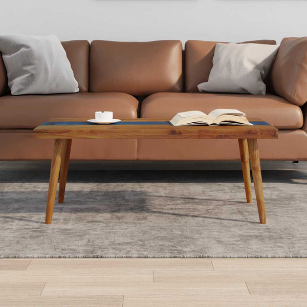 Couchtisch Teak Harz 100x50x40 cm