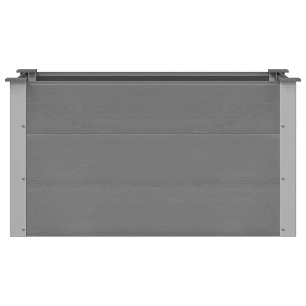 Graues WPC Garten-Hochbeet 100x50x54cm