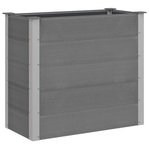 Graues WPC Garten-Hochbeet 100x50x91cm