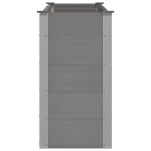 WPC Hochbeet Grau 150x50x91cm