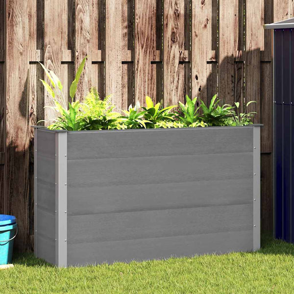 WPC Hochbeet Grau 150x50x91cm