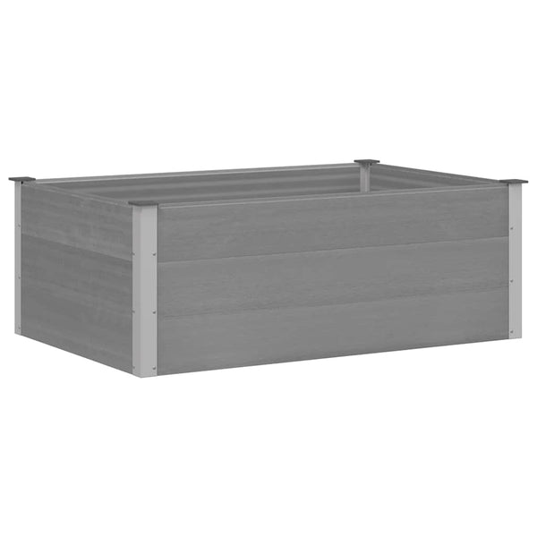 WPC Garten Hochbeet Grau 150x100x54cm
