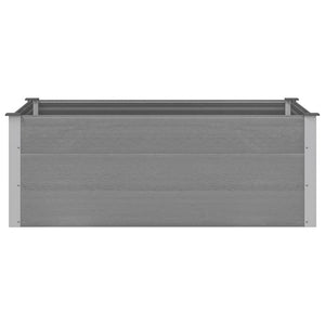 WPC Garten Hochbeet Grau 150x100x54cm