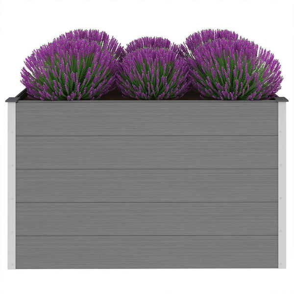 WPC Garten-Hochbeet Grau 150x100x91cm