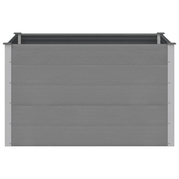WPC Garten-Hochbeet Grau 150x100x91cm