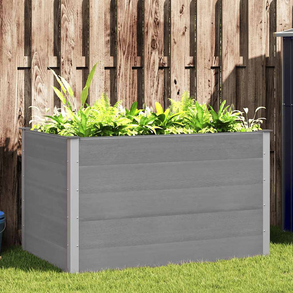 WPC Garten-Hochbeet Grau 150x100x91cm