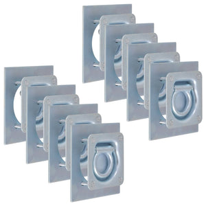 vidaXL Anneaux d'arrimage pour remorque 8 pcs Acier galvanisé 2000 kg