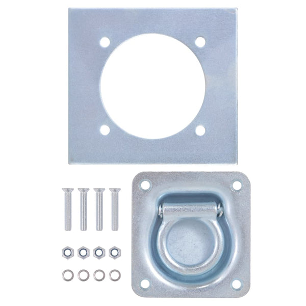 vidaXL Anneaux d'arrimage pour remorque 8 pcs Acier galvanisé 2000 kg
