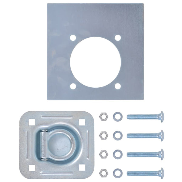 vidaXL Anneaux d'arrimage pour remorque 6 pcs Acier galvanisé 2000 kg